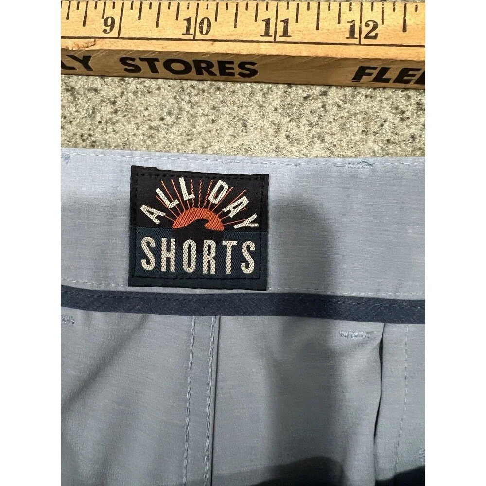 Faherty All Day Shorts Men's 38 Summer Light Blue Performance Stretch Golf